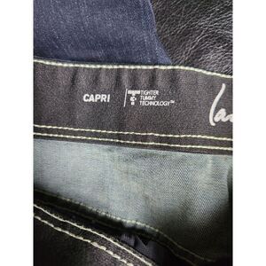 NWT Lane Bryant 20 tight tummy dark blue denim capris